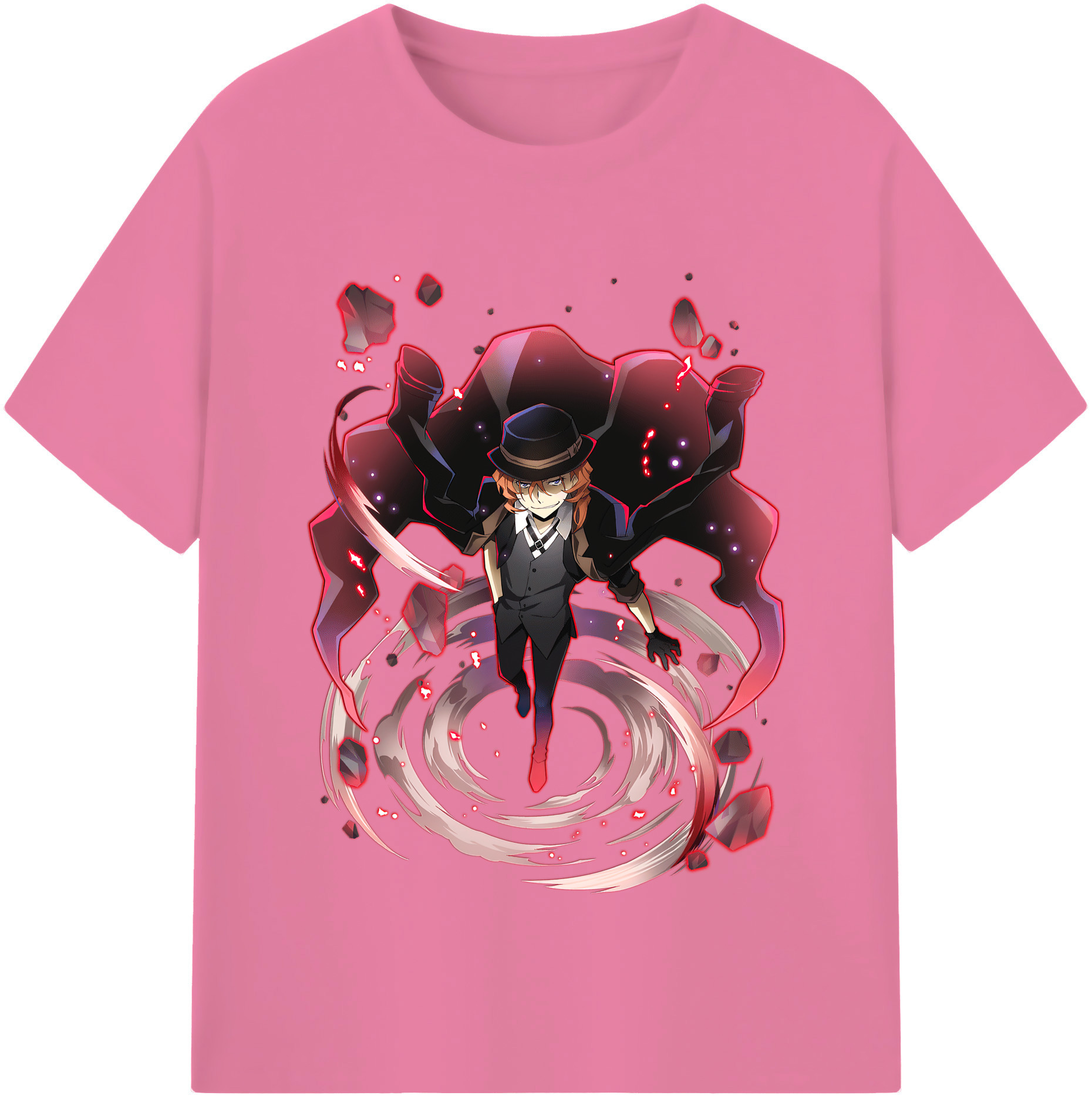 （画像用） 文豪ストレイドッグス Bungo Stray Dogs 綿100％半袖Tシャツ（フロントプリント）